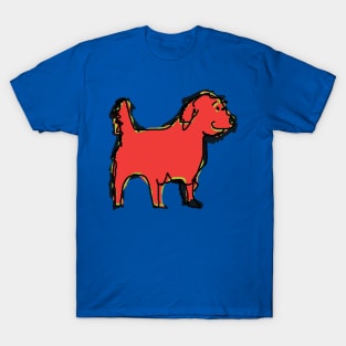 Red Dog Ruff Rough T-Shirt